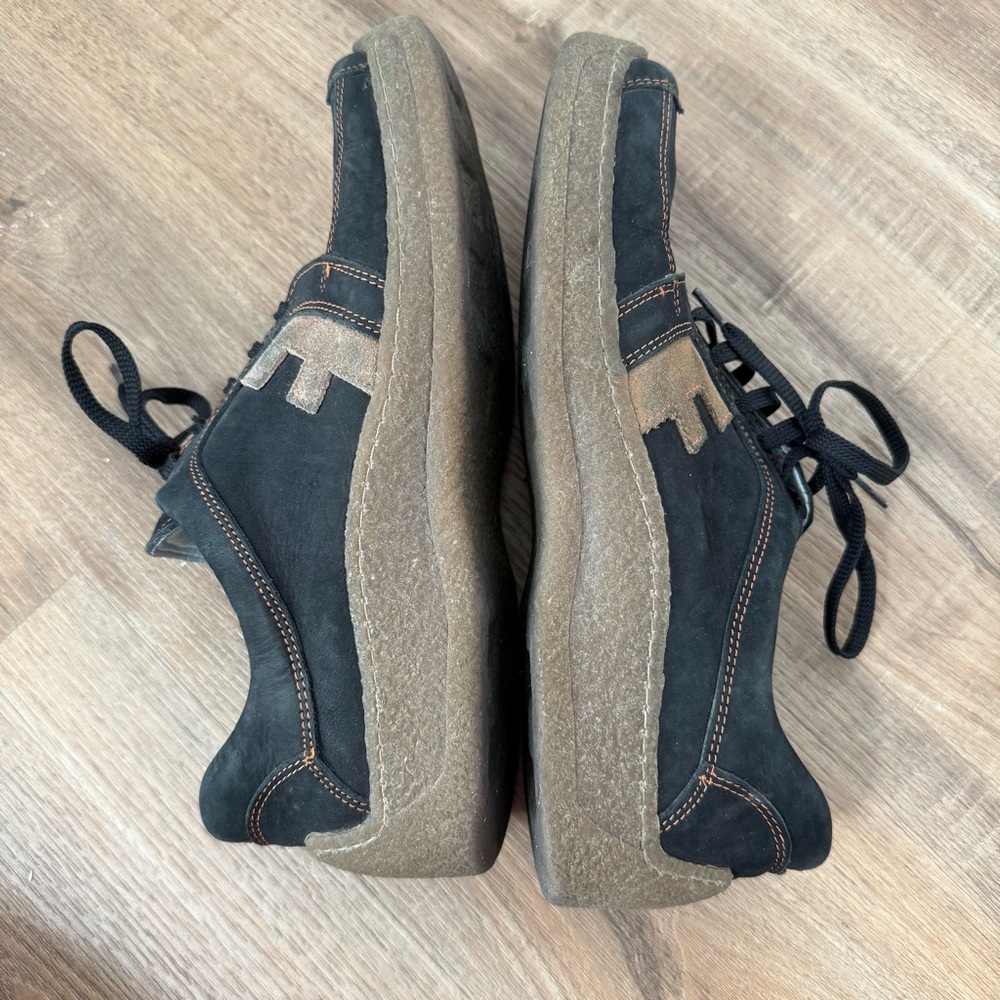 John Fluevog Men's Justin Sneakers Leather Lace up Suede Square Toe Casual 41 - Picture 6 of 9